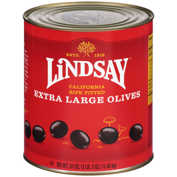 Lindsay Ex Lrg Ptd Blk Olvs 51 Ounce Size - 6 Per Case.
