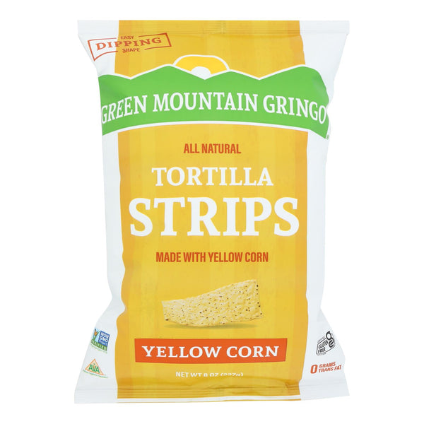 Green Mountain Gringo Tortilla Strips - Original - Case of 12 - 8 Ounce.