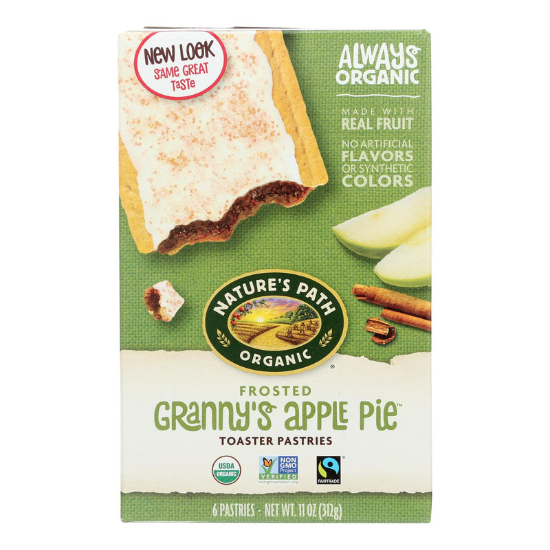 Nature's Path Organic Frosted Toaster Pastries - Granny's Apple Pie - Case of 12 - 11 Ounce.