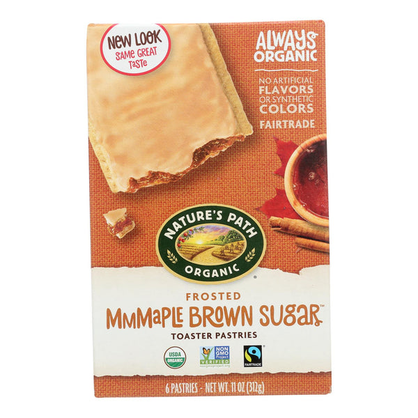 Nature's Path Organic Frosted Toaster Pastries - Mmmaple Brown Sugar - Case of 12 - 11 Ounce.