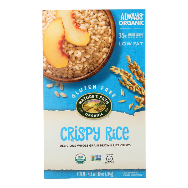 Nature's Path Organic Whole Grain Crispy Rice Cereal - Case of 12 - 10 Ounce.