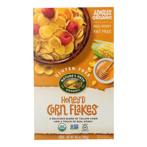 Nature's Path Organic Corn Flakes Cereal - Honey?D - Case of 12 - 10.6 Ounce.