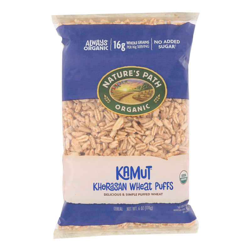 Nature's Path Organic Kamut Puffs Cereal - Case of 12 - 6 Ounce.