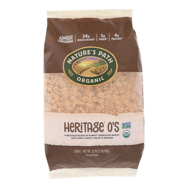 Nature's Path Organic Heritage O's Cereal - Case of 6 - 32 Ounce.