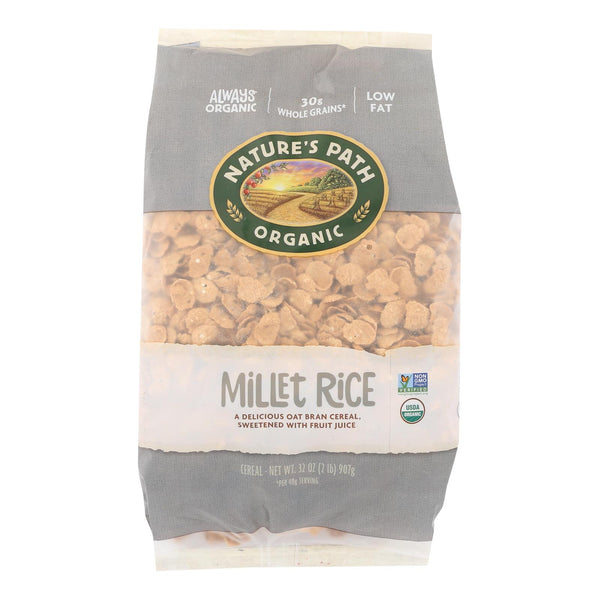 Nature's Path Organic Millet Rice Oat-bran Flakes Cereal - Case of 6 - 32 Ounce.