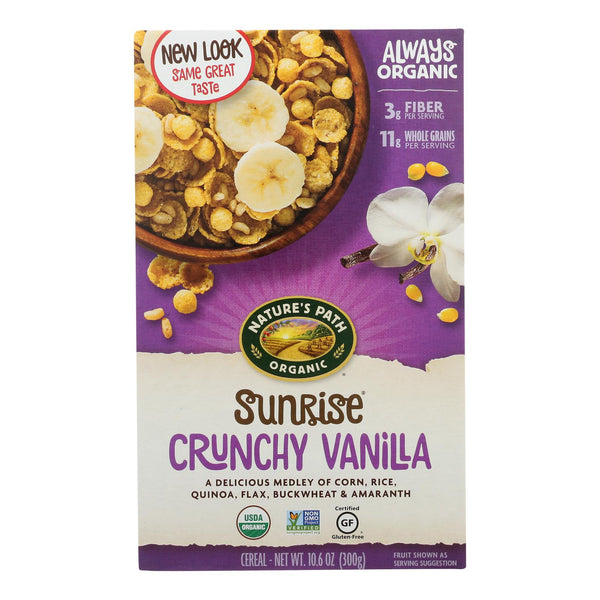 Nature's Path Crunchy Vanilla - Sunrise - Case of 12 - 10.6 Ounce.