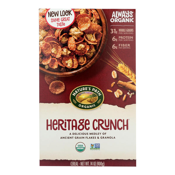 Nature's Path Organic Heritage Crunch Cereal - Case of 12 - 14 Ounce.