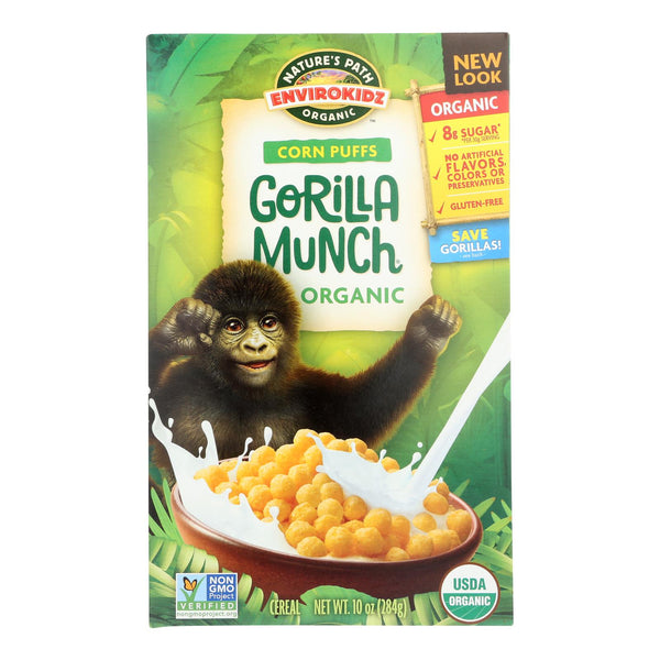 Envirokidz - Organic Corn Puff - Gorilla Munch - Case of 12 - 10 Ounce.