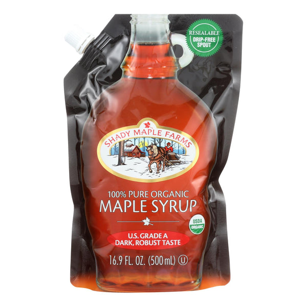 Shady Maple Farms 100 Percent Pure Organic Maple Syrup - Case of 6 - 16.9 Fl Ounce.