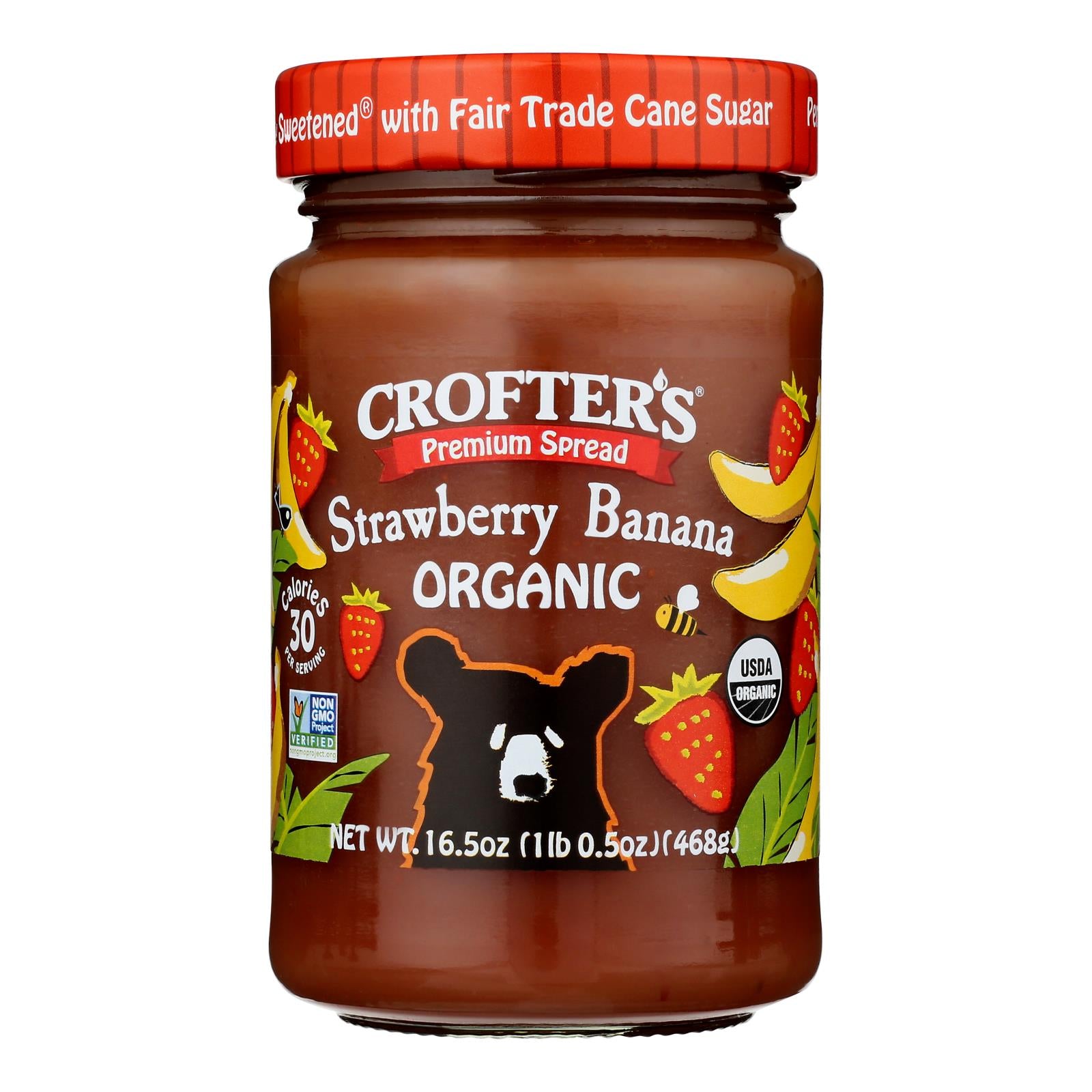 Crofters - Prm Sprd Strwby Banan - Case of 6-16.5 Ounce