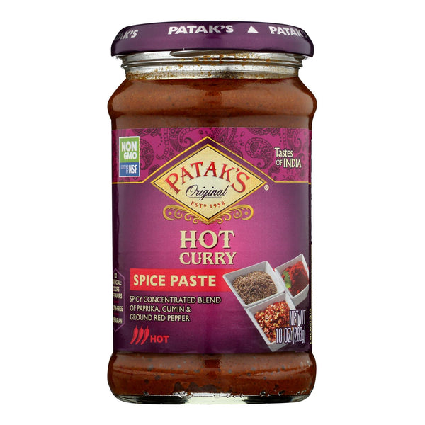 Pataks Curry Paste - Concentrated - Hot - 10 Ounce - case of 6