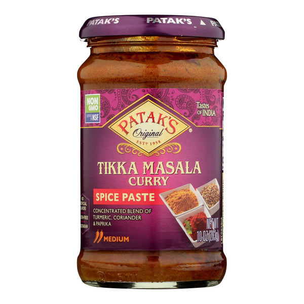 Pataks Concentrated Curry Paste, Tikka Masala Medium  - Case of 6 - 10 Ounce