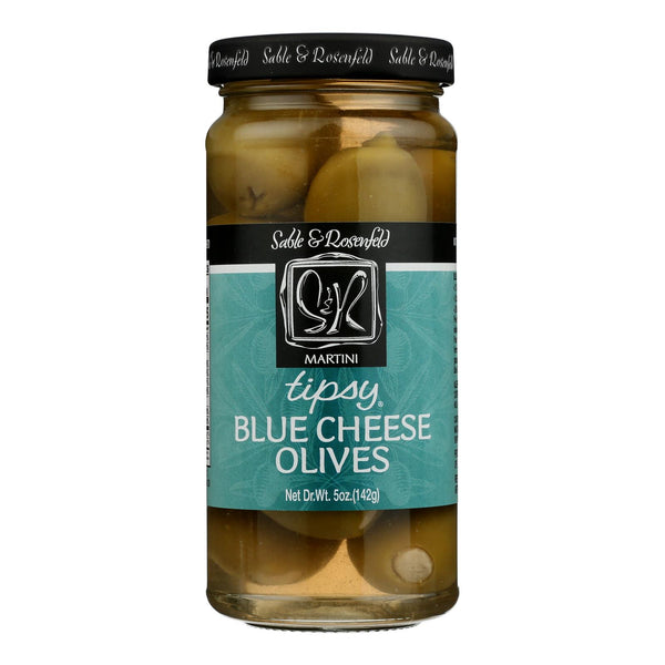 Sable and Rosenfeld Tipsy Olives - Blue Cheese - Case of 6 - 5 Ounce.