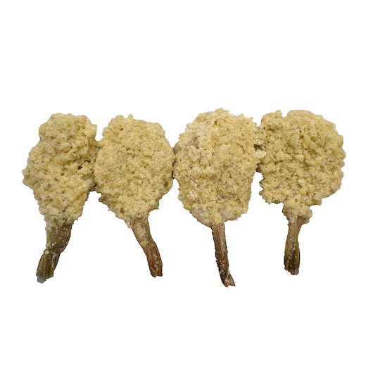 Singleton Seafood Breaded Shrimp Pouch Butterfly 31/35 Per Pound, 6 Ounces - 12 Per Case.