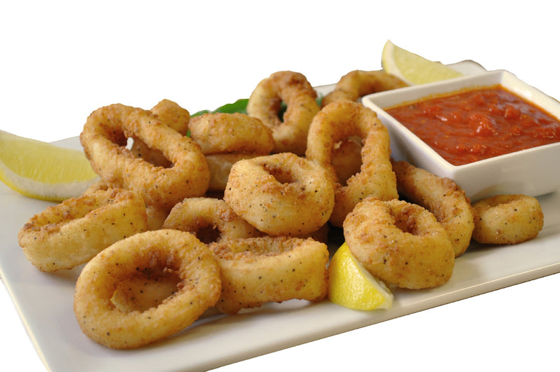 Singleton Seafood Calamari Rings Large Breaded Individual Quick Frozen 50 To 60 Count, 2 Pounds - 5 Per Case