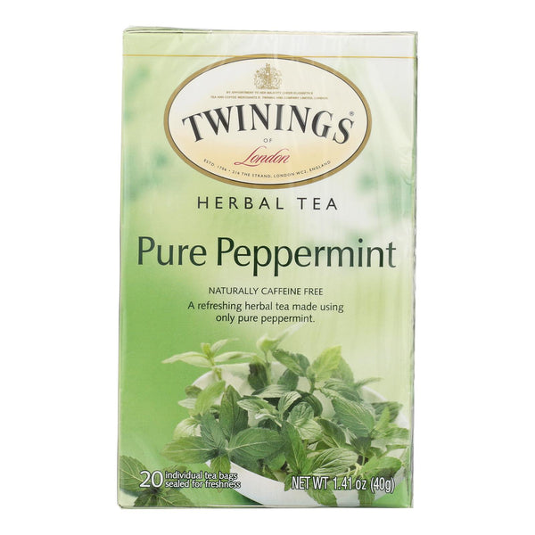 Twinings Tea Jacksons of Piccadilly Tea - Pure Peppermint - Case of 6 - 20 Bags