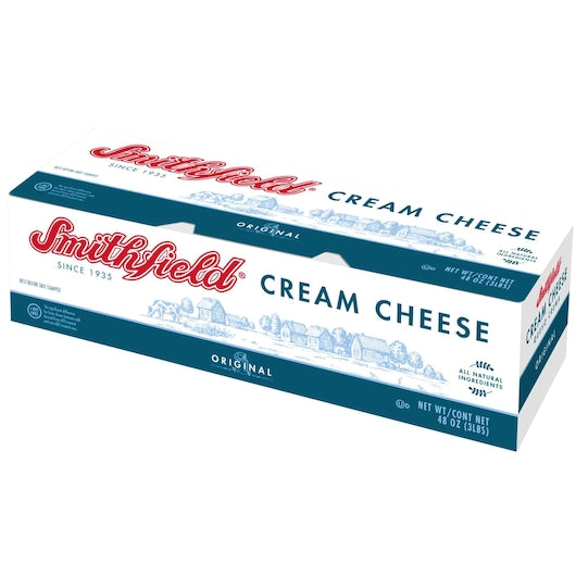 Smithfield Cream Cheese 3 Pound Each - 10 Per Case.