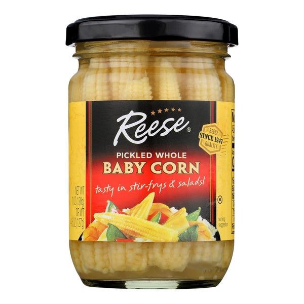 Reese Pickled Whole Baby Corn  - Case of 12 - 7 Ounce