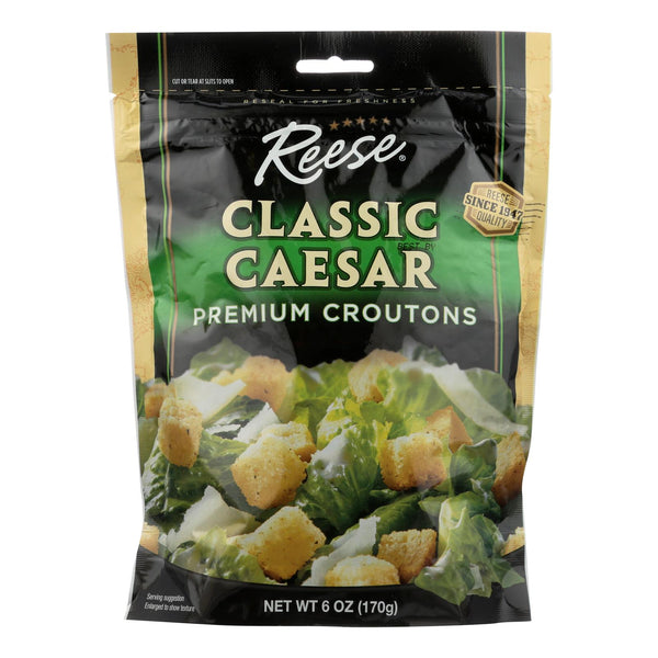 Reese Croutons Caesar Salad - Case of 12 - 6 Ounce.