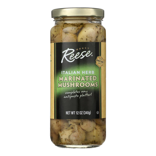 Reese Marinated Mushrooms  - Case of 6 - 12 Ounce