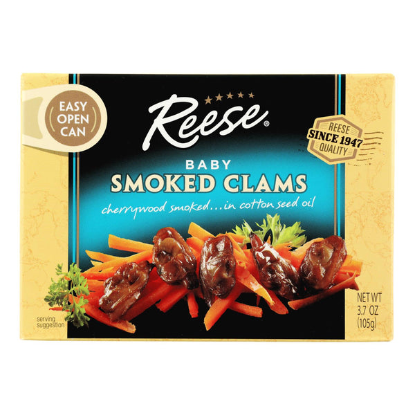 Reese Baby Clams - Smoked - 3.66 Ounce - Case of 10