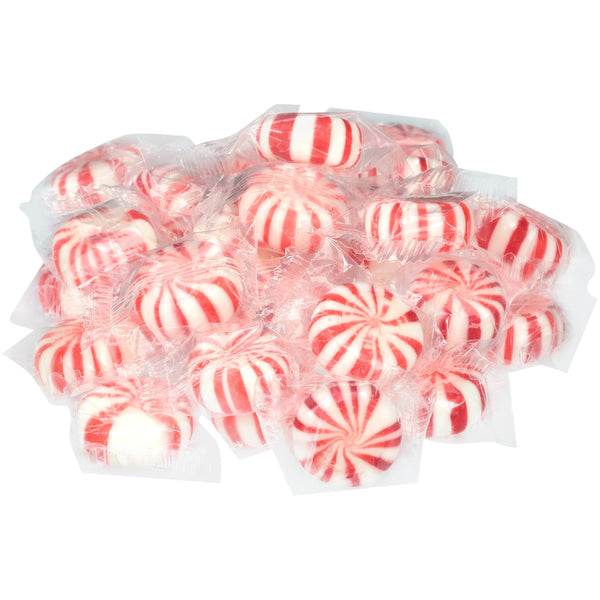 Individually Wrapped Peppermint Pinwheel Candies 5 Pound Each - 5 Per Case.
