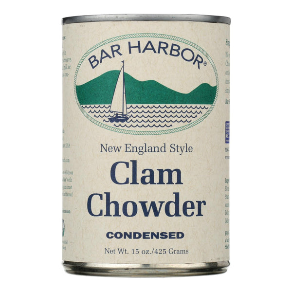 Bar Harbor - All Natural New England Clam Chowder - Case of 6 - 15 Ounce.