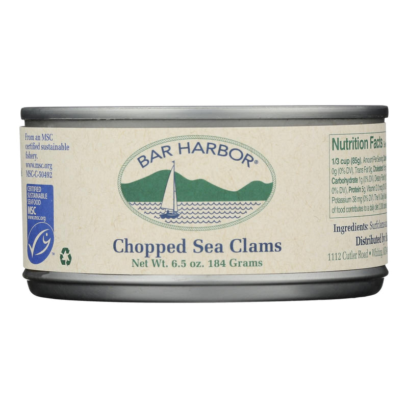 Bar Harbor - Chopped Clams - Case of 12 - 6.5 Ounce.