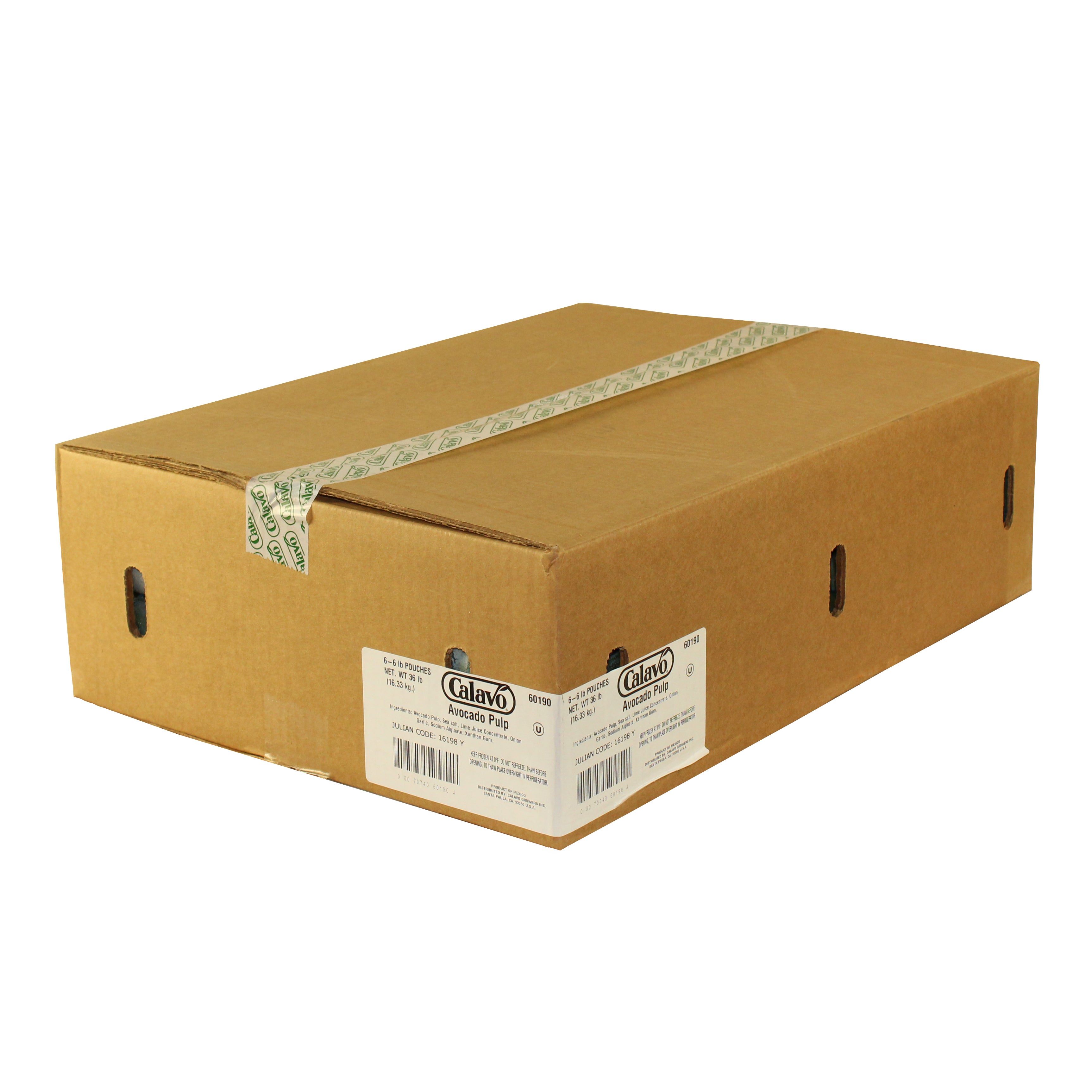Avocado Pulp 6 Pound Each - 6 Per Case.