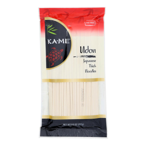 Ka'Me Udon Japanese Thick Noodles - Case of 12 - 8 Ounce