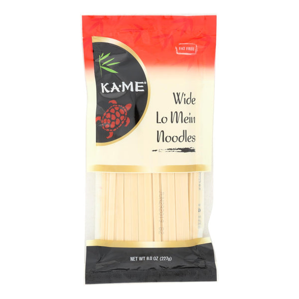 Ka'Me Wide Lo Mein Noodles - Case of 12 - 8 Ounce.