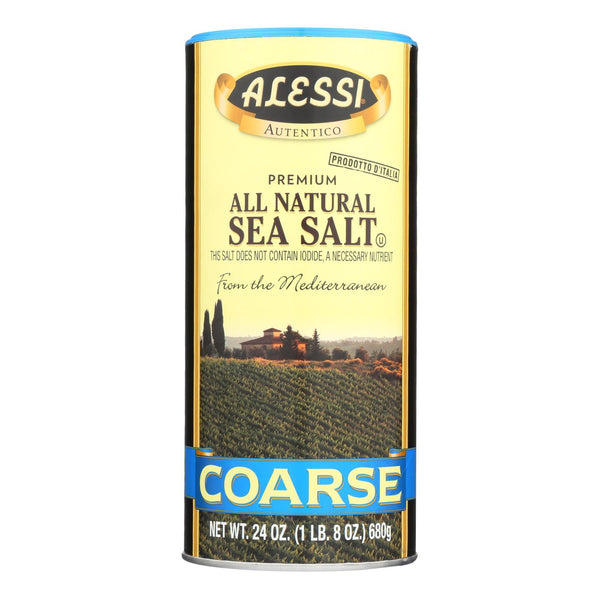 Alessi - Mediterranean Sea Salt - Coarse - Case of 6 - 24 Ounce.