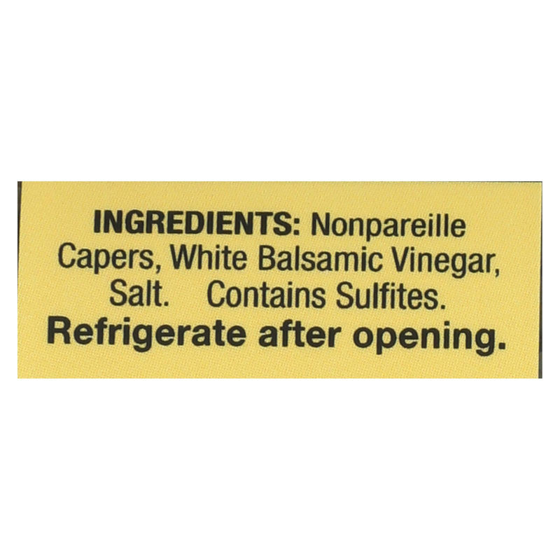 Alessi - Capers in White Balsamic Vinegar - 3.5 Ounce - Case of 6