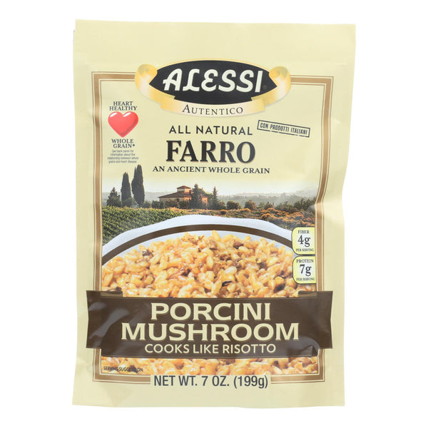 Alessi - Farro Porcini Mushroom - Case Of 6 - 7 Ounce