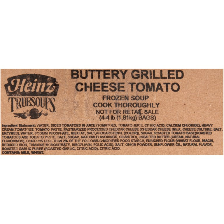HEINZ TRUESOUPS Buttery Grilled Cheese and Tomato Soup 4 lb. Bag 4 Per Case