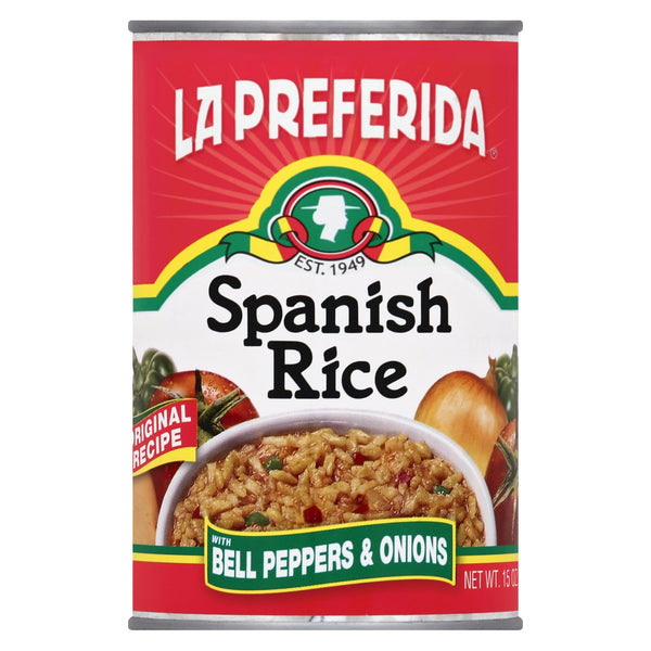 La Preferida, Spanish Rice With Bell Peppers & Onions - Case of 12 - 15 Ounce