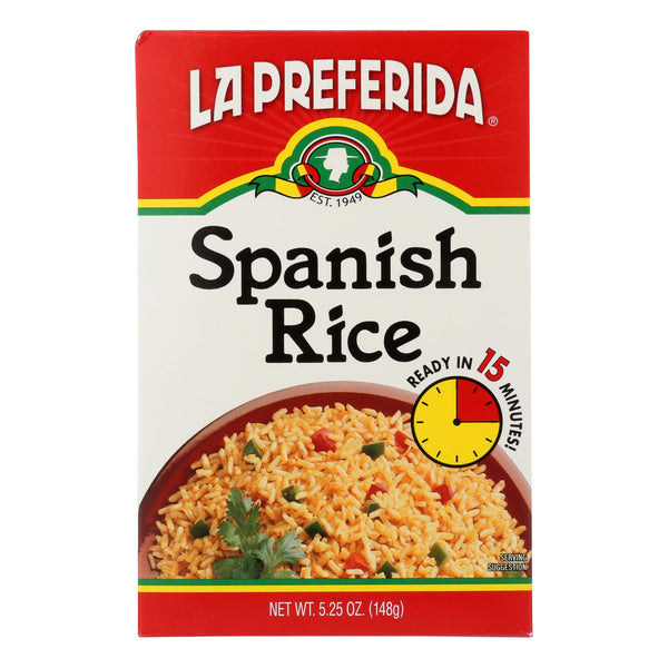 La Preferida Rice - Spanish - Case of 9 - 5.25 Ounce.