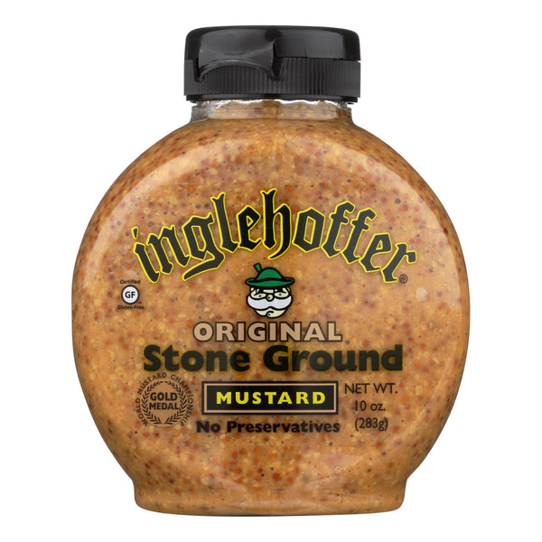 Inglehoffer - Mustard - Original Stone Ground - Case of 6 - 10 Ounce.