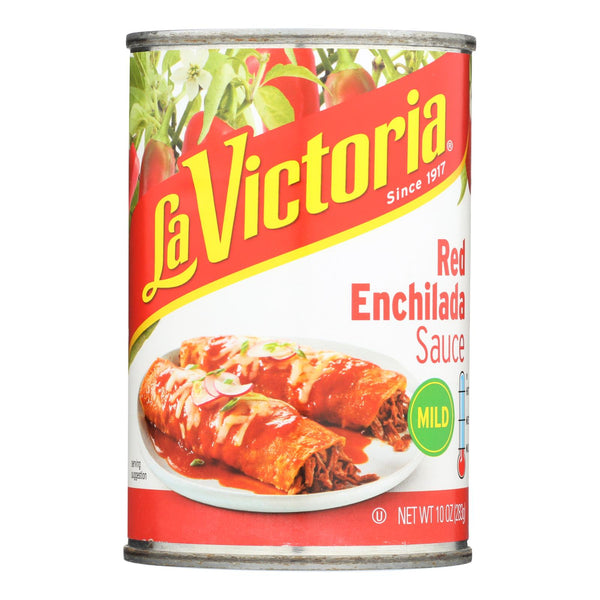 La Victoria - Red Enchilada Sauce - Mild - Case of 12 - 10 Ounce.