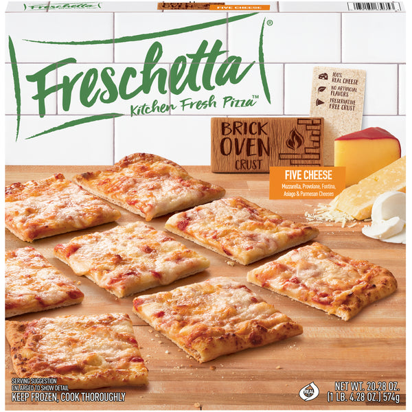 Freschetta Brick Oven Pizza Five Italian Cheese 20.28 Ounce Size - 16 Per Case.