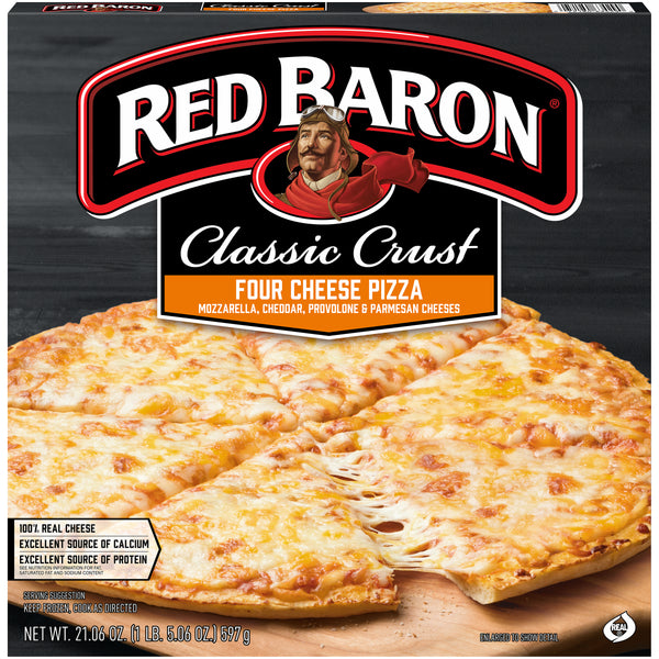 Red Baron Frozen Pizza Classic Crust Cheese 21.06 Ounce Size - 16 Per Case.