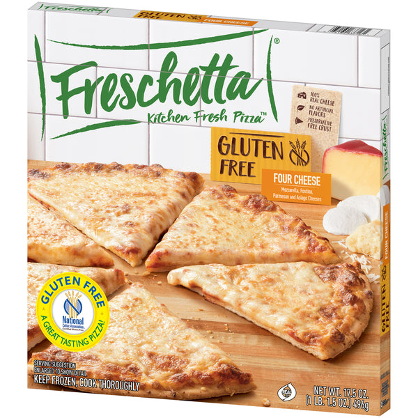 Freschetta Gluten Free Frozen Pizza Four Cheese Medley 17.5 Ounce Size - 12 Per Case.
