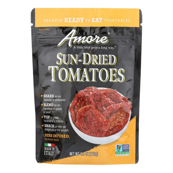 Amore - Sun Dried Tomatoes - Case of 10 - 4.4 Ounce