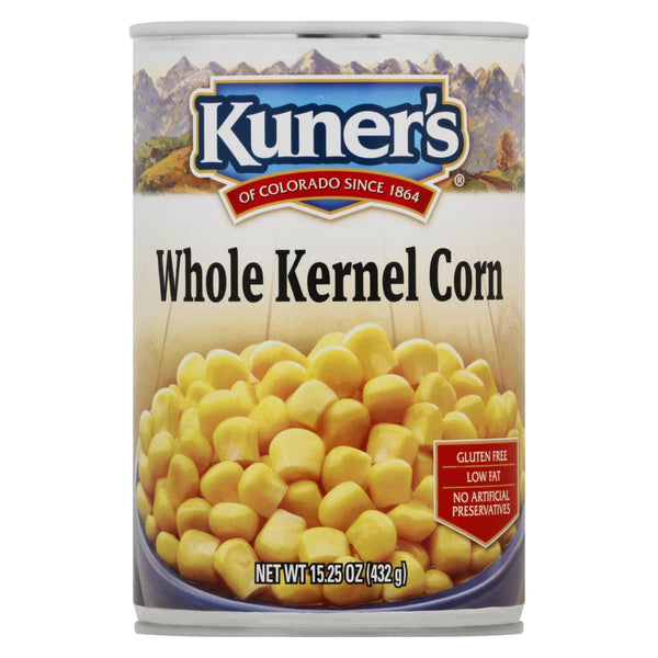 Kuner Whole Kernel Corn - Case of 12 - 15.25 Ounce
