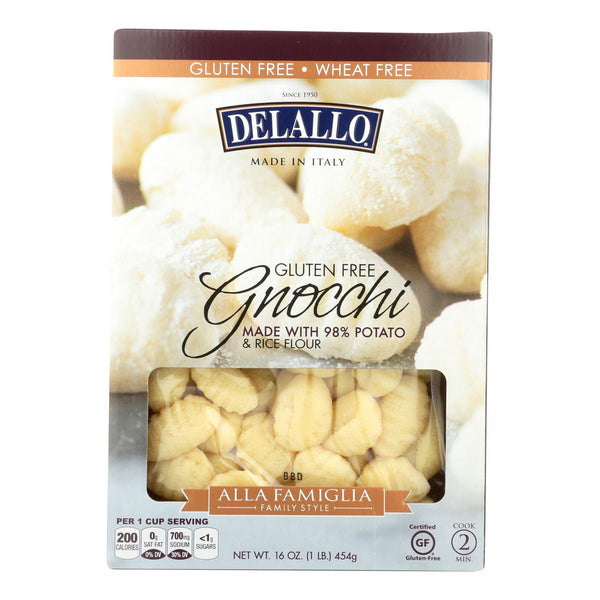 Delallo Gluten Free Gnocchi - Case of 6 - 16 Ounce