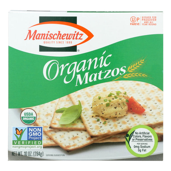 Manischewitz - Organic Matzo - Case of 12 - 10 Ounce