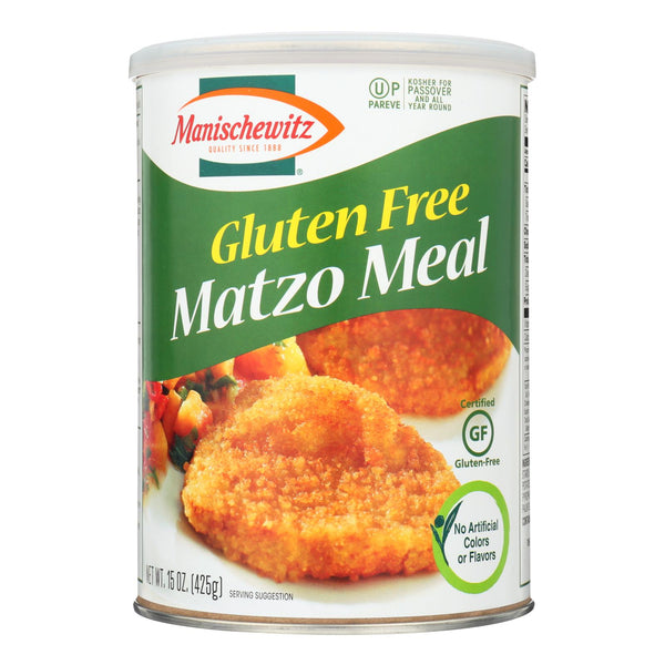 Manischewitz - Matzo Meal - Gluten Free - Case of 12 - 15 Ounce