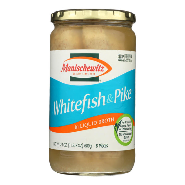 Manischewitz Whitefish & Pike - Case of 12 - 24 Ounce