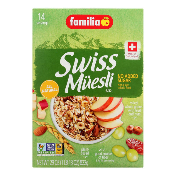 Familia - Muesli Swiss No Add Sugar - Case of 6-29 Ounce