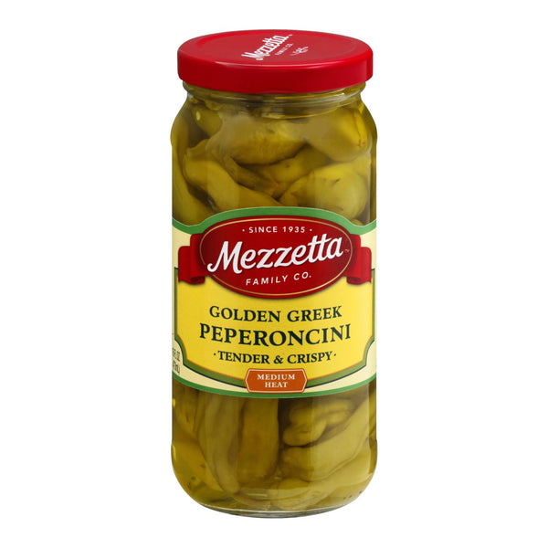 Mezzetta Greek Pepperoncini - Case of 6 - 16 Fl Ounce.